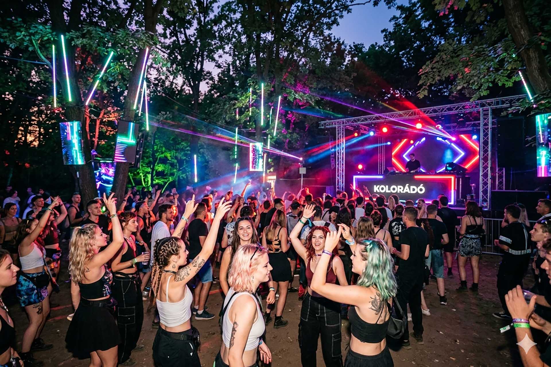 Sötétben világító neon-erdő és hipnotikus ütemek: Érkezik a Kolorádó Fesztivál!