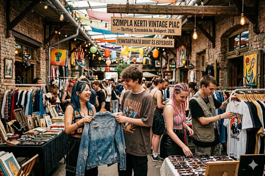 Turi, vintage és a squad: Frissítsd a gardróbod a Szimpla Kert legmenőbb ruha- és dizájnerpiacán!